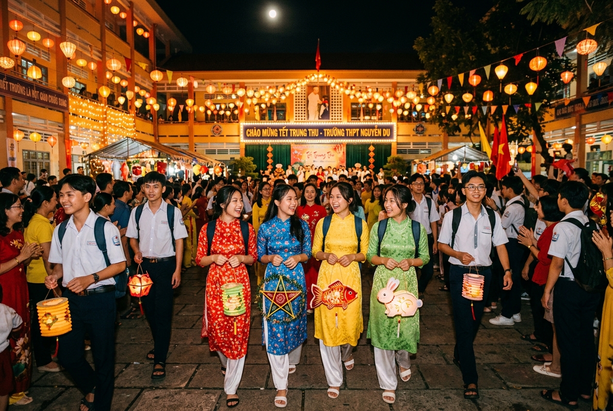 Học sinh lớp A2K41 Tết Trung Thu